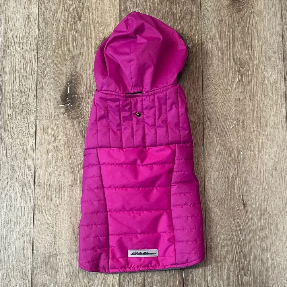Eddie Bauer ~ pink/orchid quilted dog coat, size M, in good condition! - Picture 4 of 13